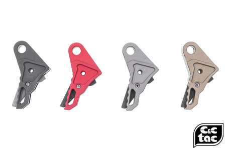 C&C Tac CNC Aluminum Trigger For Tokyo Marui G Series ( G Model ) ( V Style )-DDC ( Desert Dirt Color )