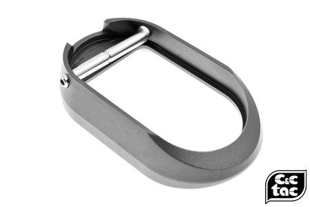 C&C Tac TT Style CNC Aluminum Magwell for TM Hi-Capa ( Black ) / (Grey )-Grey