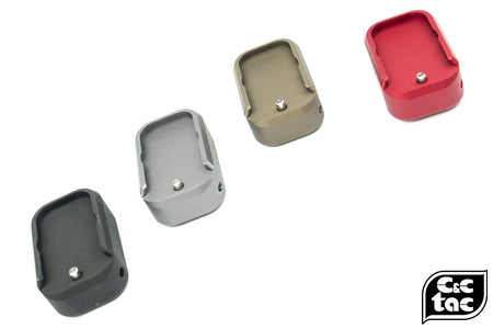 C&C Tac TT Style CNC Aluminum Short Magazine Pad Extension for TM / WE G Series ( G Model )-Red