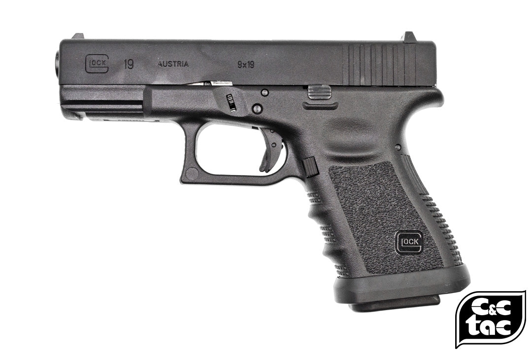 C&C Tac TT Style CNC Aluminum Magwell for TM Model 19 Gen3-Brown