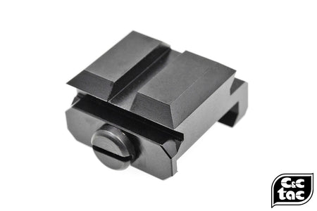 C&C Tac V3 .410 Riser Mount Low Profile Rail and Front Sight Mount Set for Airsoft 20mm Rail ( Black ) ( CAG Style )