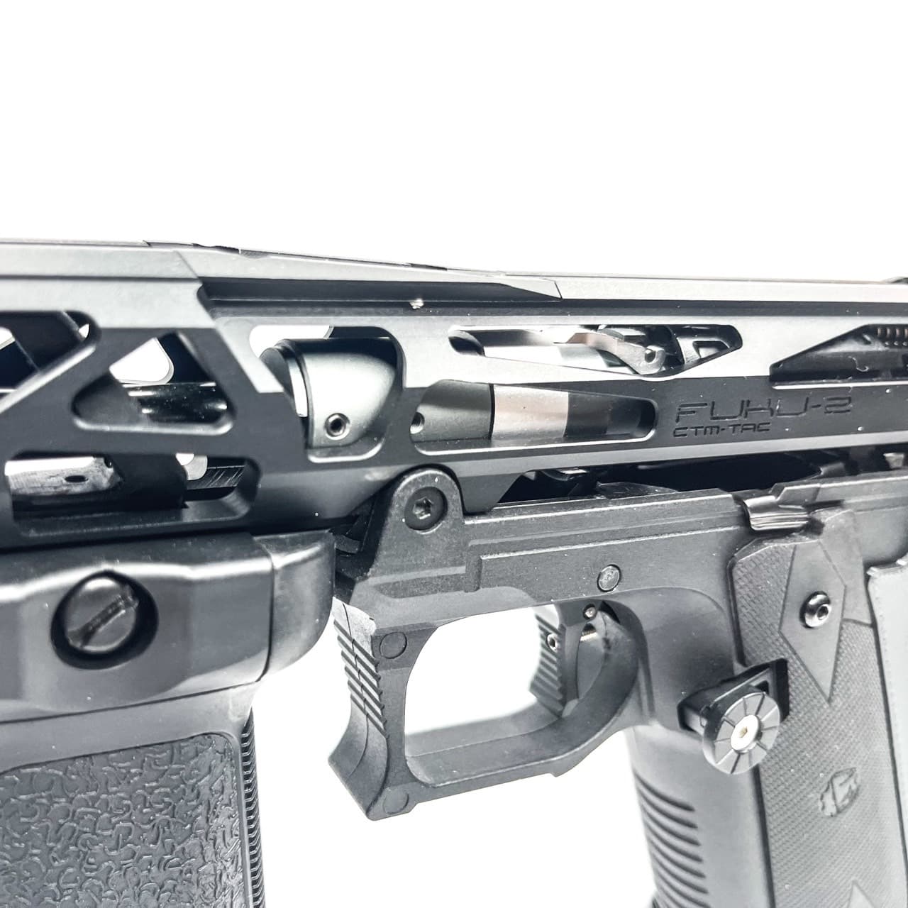 CTM TAC Fuku-2 CNC Aluminum Upper Set " SKELETON " Type for Action Army AAP01/C GBB Pistol Series ( AAP-01 / AAP-01C )-Grey