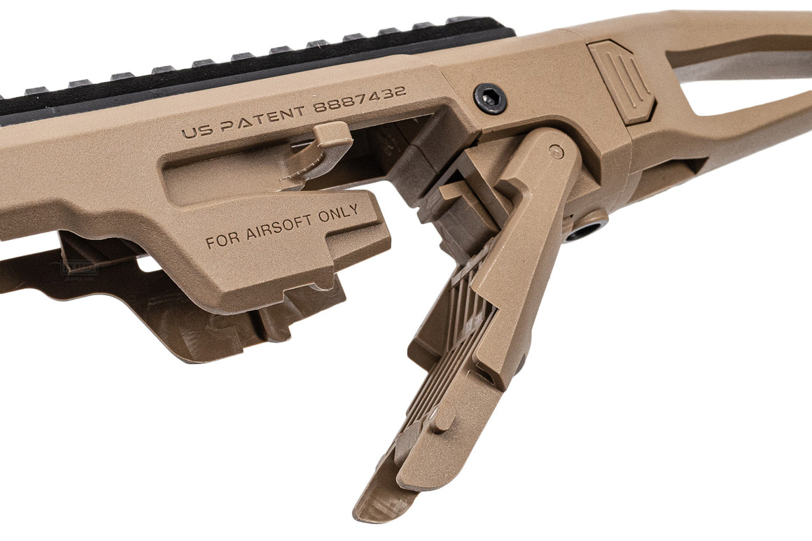 CAA Airsoft MICRO RONI G3 Pistol-Carbine Conversion Kit For SIG AIR / VFC P320 GBBP Series -FDE