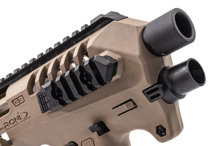 CAA Airsoft MICRO RONI G3 Pistol-Carbine Conversion Kit For SIG AIR / VFC P320 GBBP Series -FDE