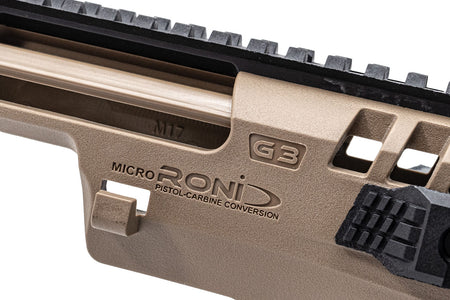 CAA Airsoft MICRO RONI G3 Pistol-Carbine Conversion Kit For SIG AIR / VFC P320 GBBP Series -FDE