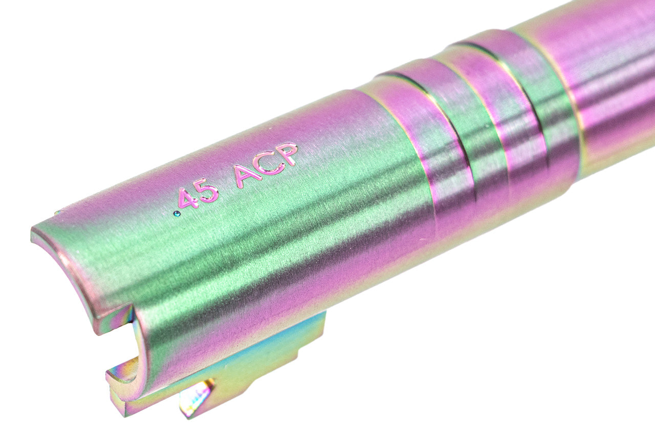 COW Stainless Steel .45 ACP Mark 5.1" 11mm CW Threaded Outer Barrel For Marui TM Hi-Capa 5.1 GBBP Series