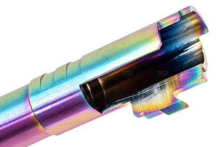 COW Stainless Steel .45 ACP Mark 5.1" 11mm CW Threaded Outer Barrel For Marui TM Hi-Capa 5.1 GBBP Series