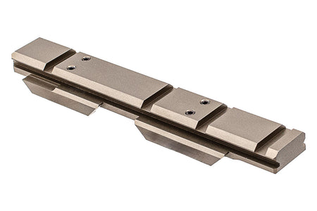 C&C Tac V3 .410 Riser Mount Low Profile Rail and Front Sight Mount Set for Airsoft 20mm Rail ( Brown ) ( CAG Style )