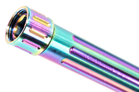 C&C Tac BKL Style Stainless Steel Threaded Outer Barrel 14mm CCW for TM G Model 17 - Chameleon ( Rainbow ) ( For Marui G17 ) ( BK List Style )