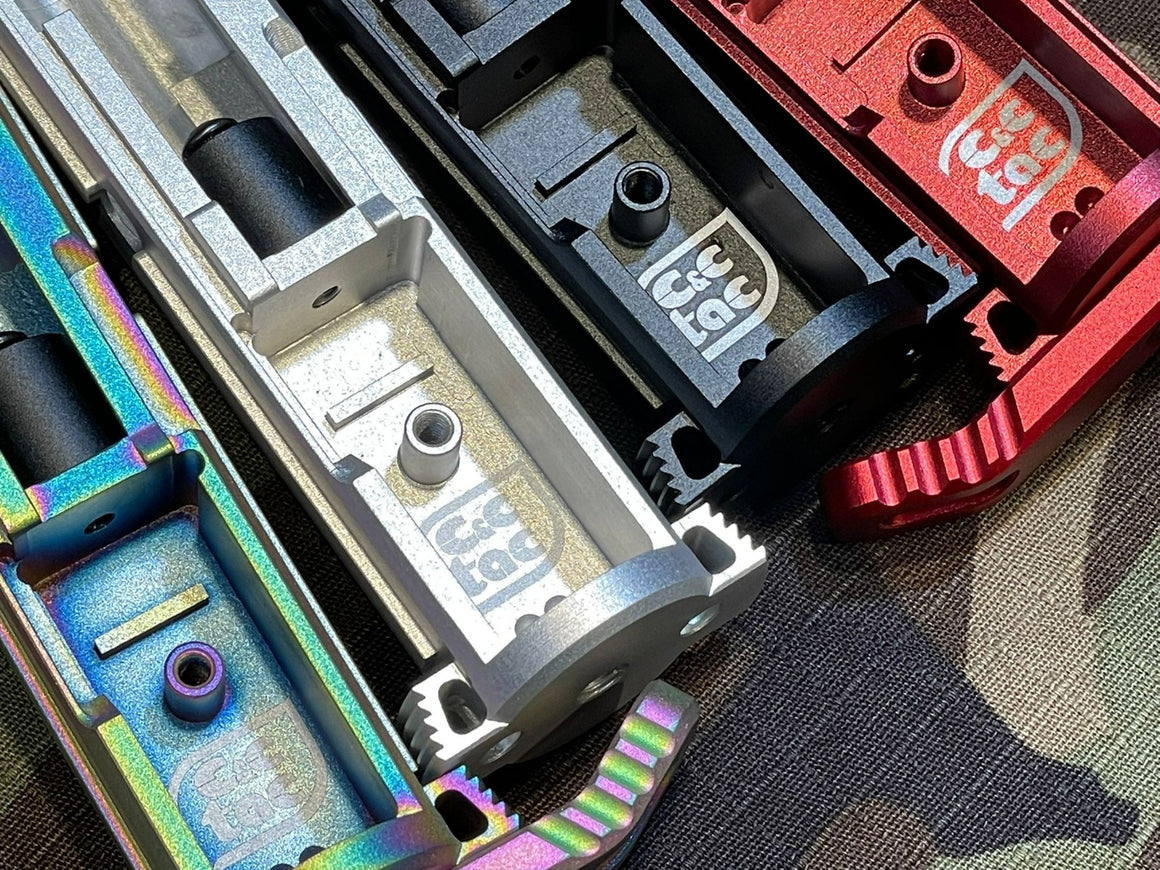 C&C AAP01 7075 Infinity Lightweight Blowback Unit BBU with Charge Handle for AAP01 GBB Pistol ( AAP-01 )-Red