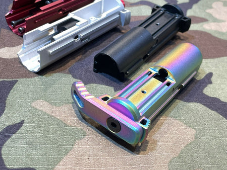 C&C AAP01 7075 Infinity Lightweight Blowback Unit BBU with Charge Handle for AAP01 GBB Pistol ( AAP-01 )-Red