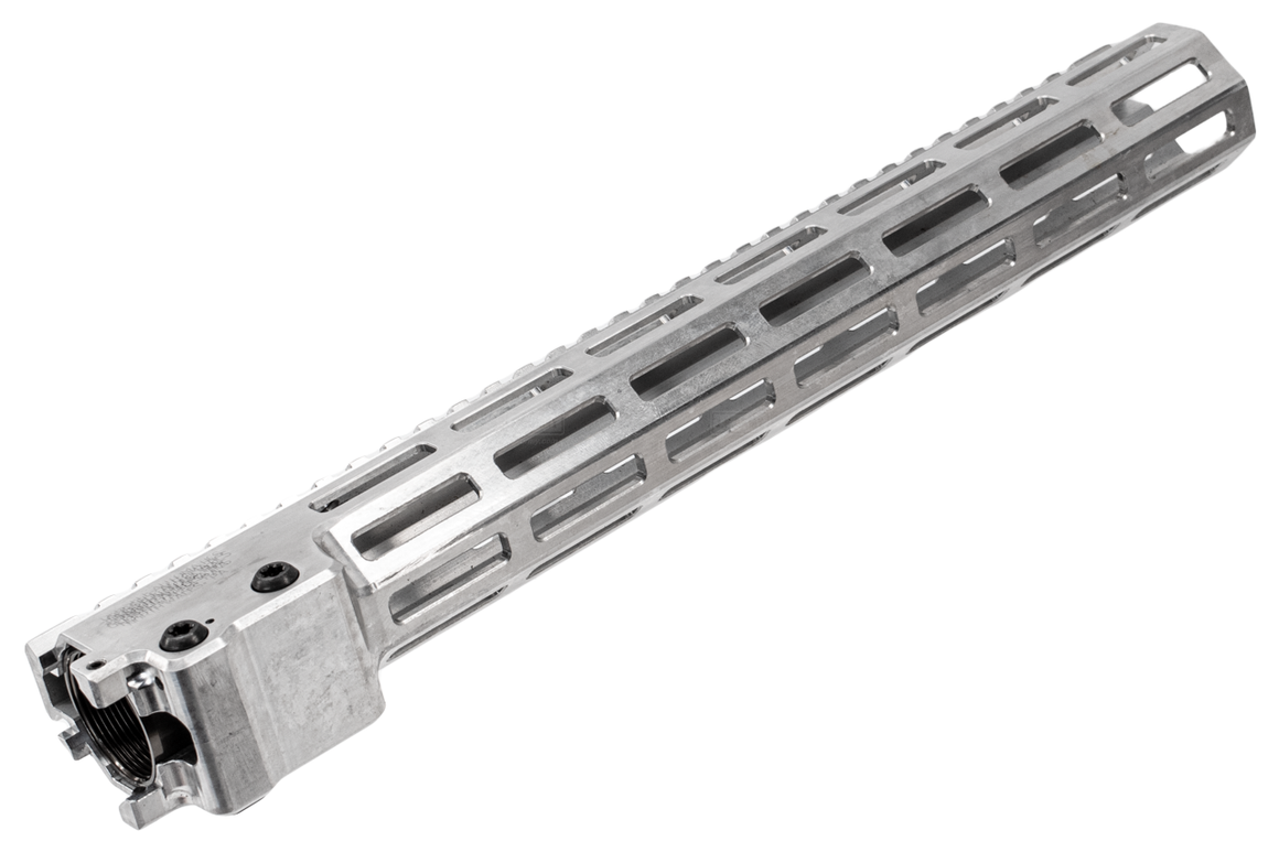 C&C Tac MK16 M-LOK 13.5 Rail Airsoft Ver. ( RAW Edition Silver , Non-Anodized Original Color ) ( NSN URGI Style Ver. )