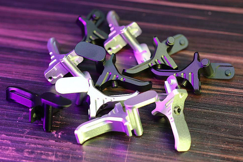 C&C KD Style Dual Adjustable Pro Competition Trigger for SIG AIR / VFC P320 M17 M18 GBBP Series-Silver