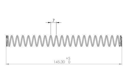 C&C Tac Buffer Spring For CCT0168 C&C Tac SBR 300 Blackout Style Conversion Kit Only ( Replacement Parts )