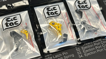 C&C TY Style Trigger For Tokyo Marui TM / WE G Series ( G Model ) ( For Umarex / VFC Glock / AAP-01 )-Gold