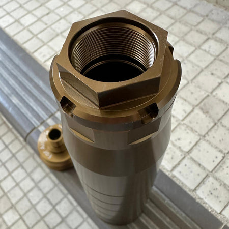 C&C Tac Rex MG7 Style Dummy Barrel Extension / Tracer Adapter For Airsoft ( End Cap Q CB Adapter For CCT0170 C&C Tac CB Flash Hider 14mm CCW Thread )