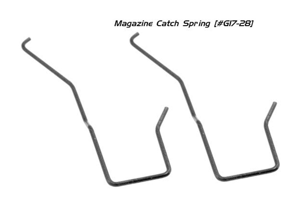 C&C Tac Ultra Enhanced Steel Magazine Catch Spring #G17-28 For Marui / WE / KJ G Model 17 / 18C / 19 / 22 / 23 / 26 / 34 etc. ( TM / WE / KJ G17 ) ( 2pcs/pack )