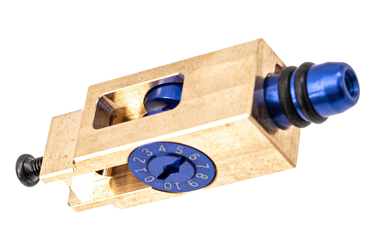 C&C BlueBrass Hop Up System For Marui TM MWS GBB ( Chamber Base and Adjuster Set ) ( CNC Brass & Aluminum )