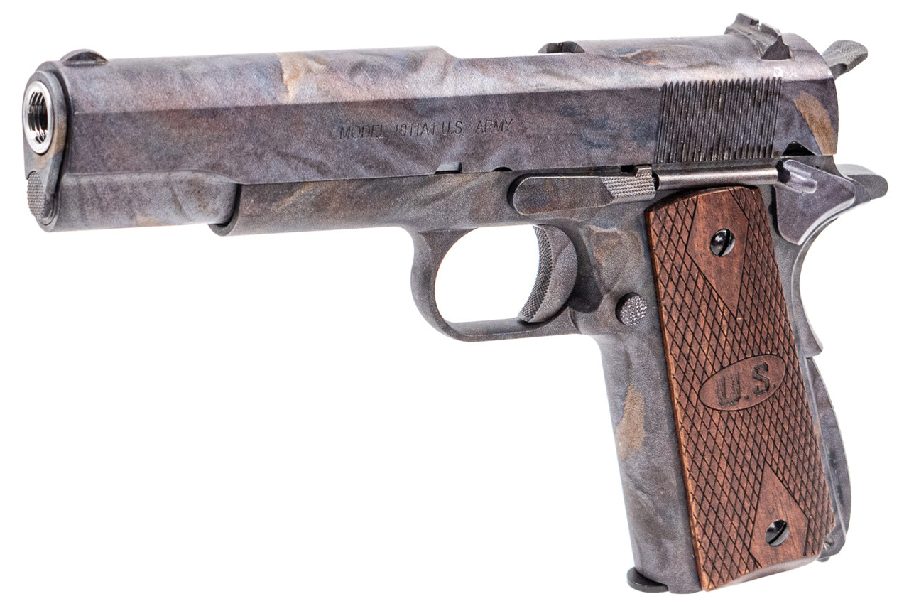Cybergun AO Marble Pattern 1911 with Wood Grip GBB Pistol Airsoft
