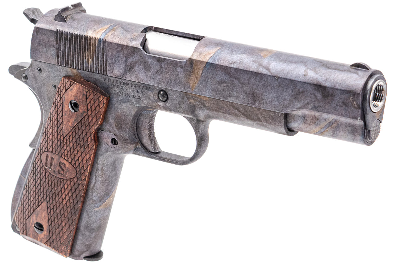 Cybergun AO Marble Pattern 1911 with Wood Grip GBB Pistol Airsoft
