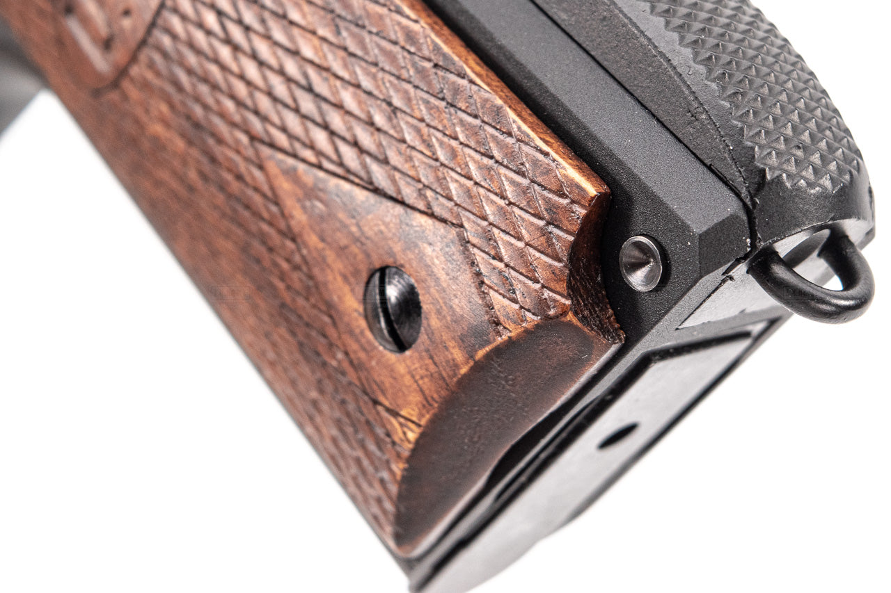 Cybergun AO matt Black 1911 with Wood Grip GBB Pistol Airsoft