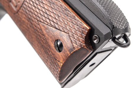 Cybergun AO matt Black 1911 with Wood Grip GBB Pistol Airsoft