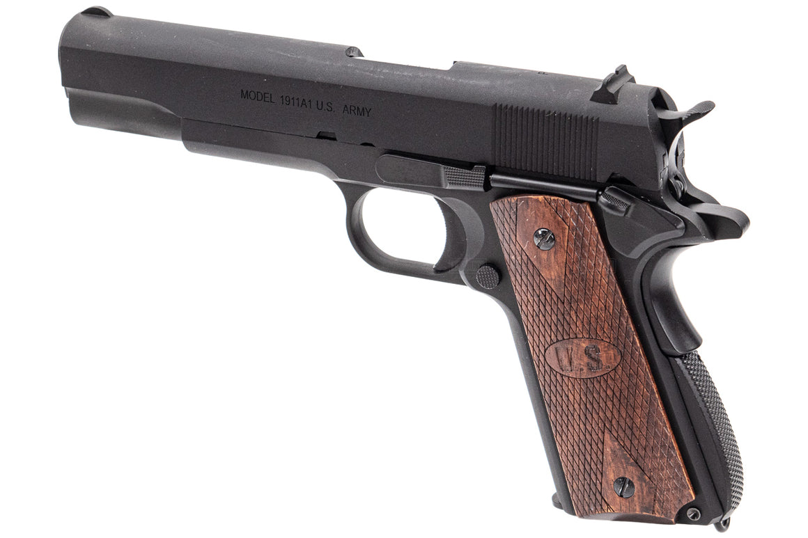 Cybergun AO matt Black 1911 with Wood Grip GBB Pistol Airsoft