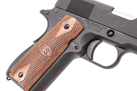 Cybergun AO matt Black 1911 with Wood Grip GBB Pistol Airsoft