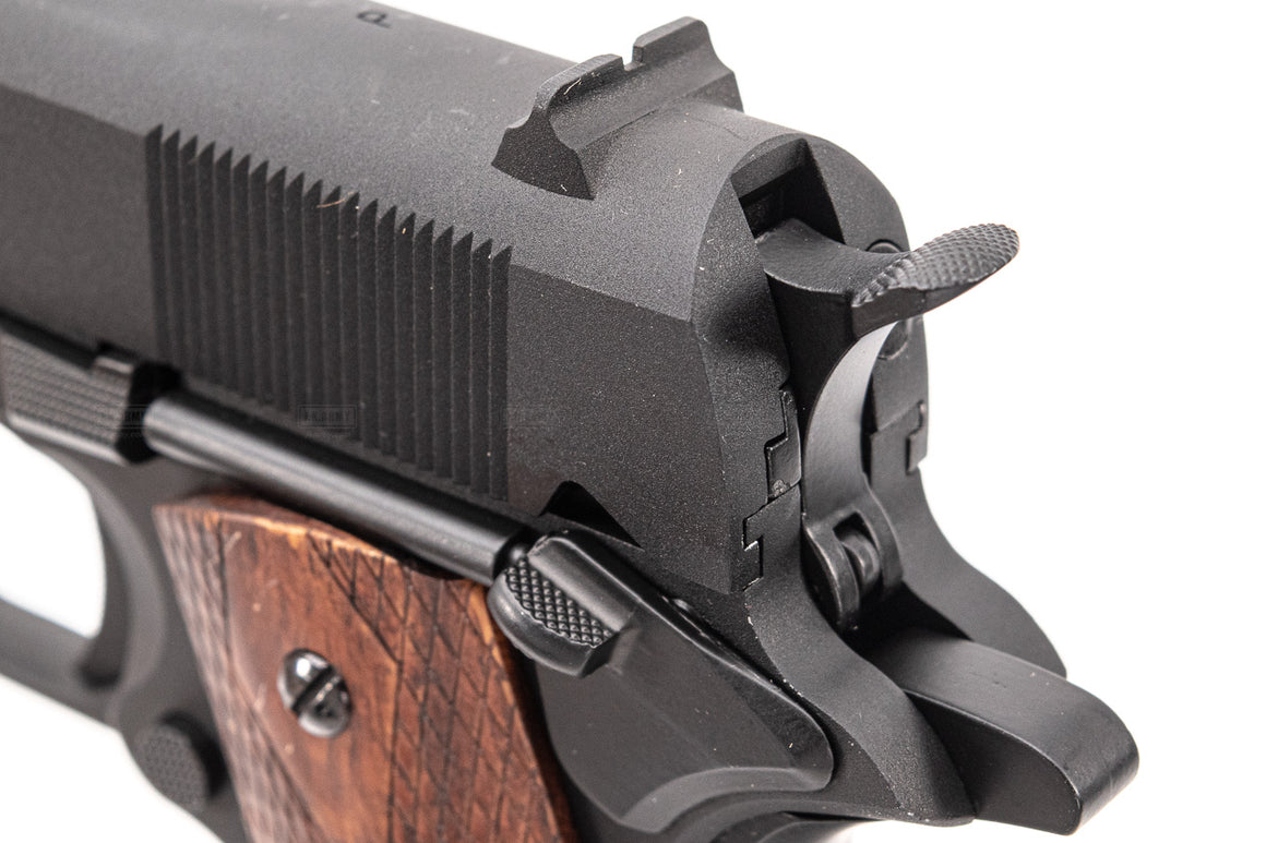 Cybergun AO matt Black 1911 with Wood Grip GBB Pistol Airsoft