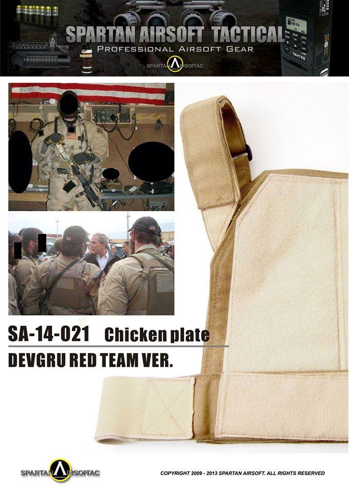 Spartan Chicken Plate ( DEVGRU RED TEAM VER. ) ( Khaki )