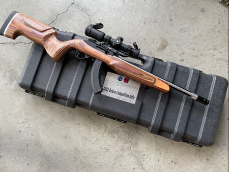 CL Project A+Studio 1022 Completed GBB Airsoft ( Custom Made Wood Stock ) ( KC-02 System )-Green Undertones Wood w/ Two Tone Outer Barrel