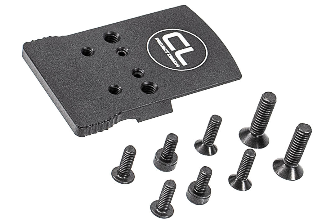CL Project CNC Aluminum Low Profile Red Dot Sight Adaptor Plate For ASG CZ P10C GBBP