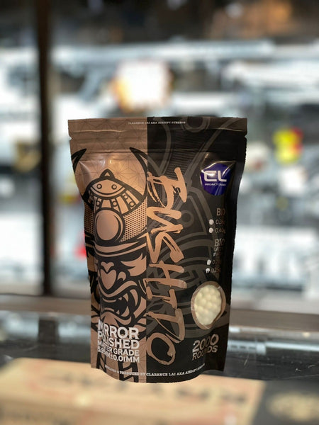 CL Project Bushido Master Grade Tracer 6mm BBs (  5.95mm +- 0.01mm , ABS Precision ) ( 0.20g / 0.25g ) (  2000rds per bag )-0.25g