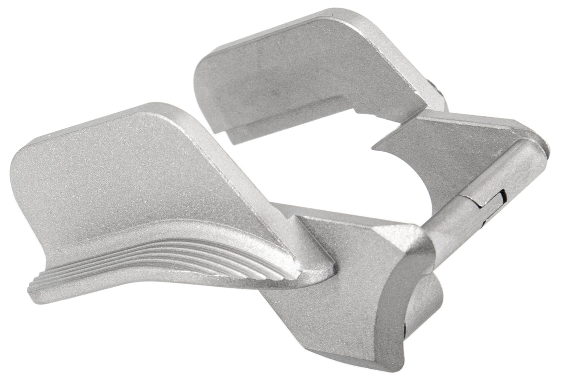 CL Project CNC Ambi-Safety with Wing for Marui TM Hi-Capa & 1911 ( Black / Silver ) ( One Piece Block Stainless Steel )-Silver