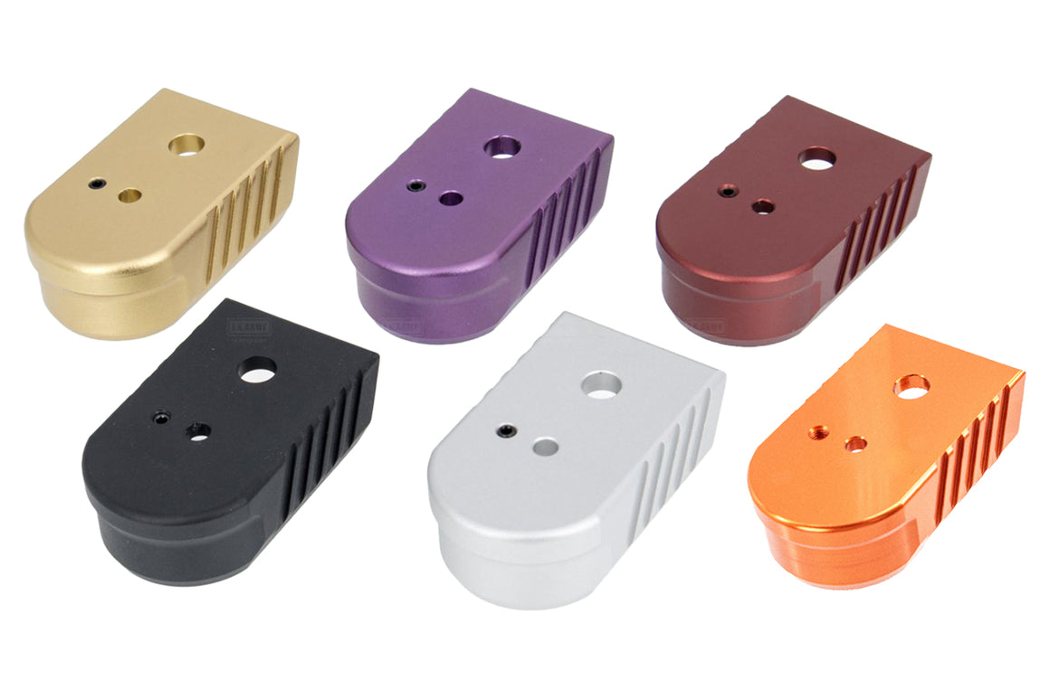 CL Project 7075 Aircraft Aluminum CNC Magazine Base Pad For AKJ ASG CZ Shadow 2 / TS 2 / SP01 GBBP Series-Orange