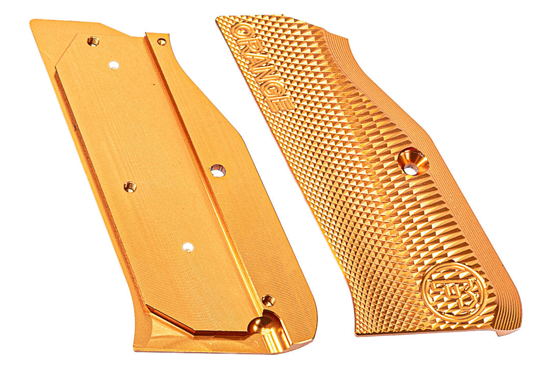 CL Project CNC Aluminum Grip & Magazine Release Set For ASG KJ Shadow 2 GBBP Series ( Orange )