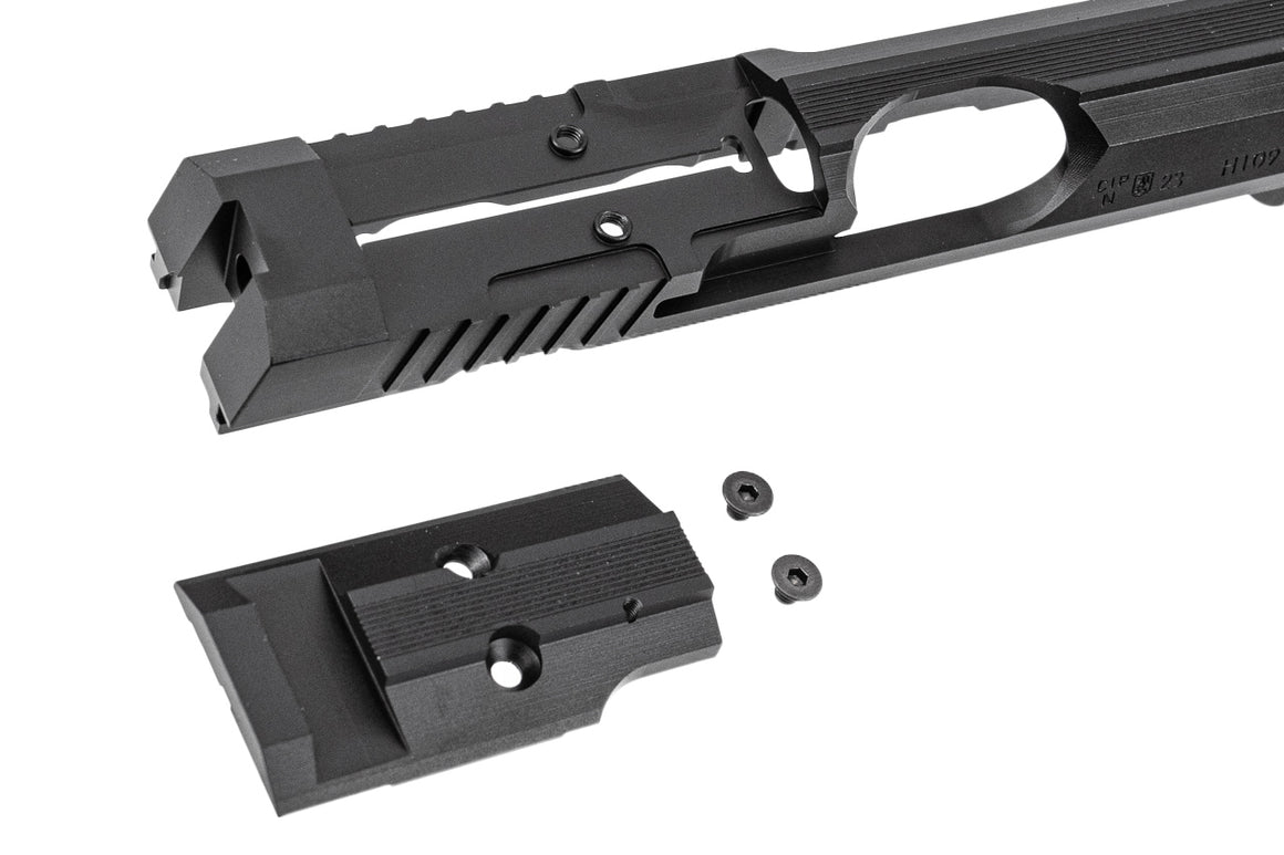 CL Project CNC Aluminum Slide Optic Ready Cut For KJ ASG Licensed CZ Shadow 2 GBBP Series-Silver