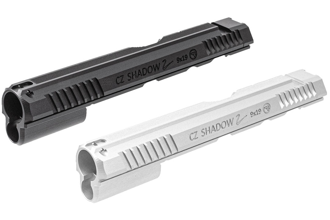 CL Project ASG Licensed CNC 7075 Aluminum Slide For KJ ASG Licensed CZ Shadow 2 KP-15 GBBP ( Orange Version )-Silver