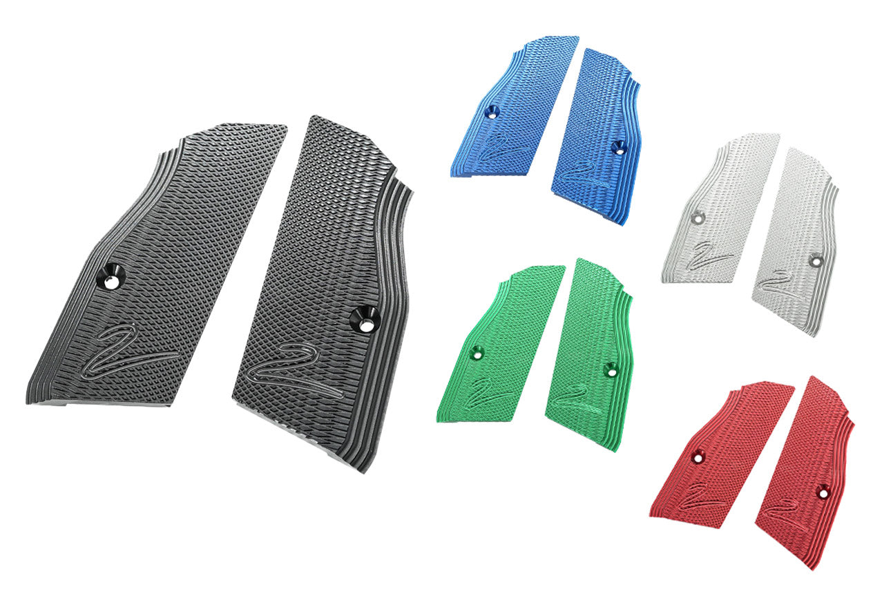 CL Project CNC Aluminum Grip For KJ ASG CZ TS 2 GBBP-Silver