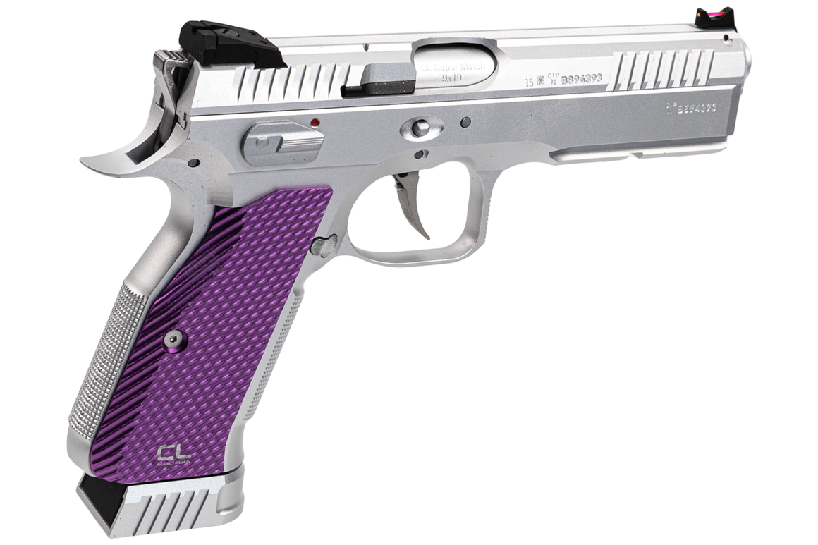 CL Project Custom ASG KJ CZ Shadow 2 Limited Edition CNC 7075 Aluminum Version Silver Purple