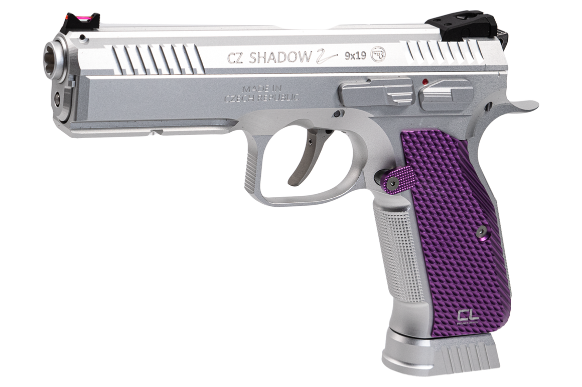 CL Project Custom ASG KJ CZ Shadow 2 Limited Edition CNC 7075 Aluminum Version Silver Purple