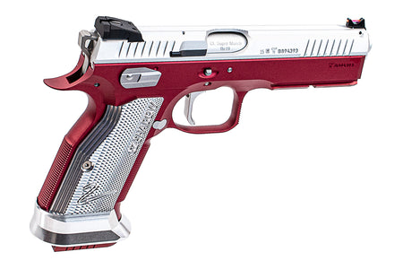 CL Project Custom ASG KJ Shadow 2 Single Action GBB Pistol Airsoft ( CNC Ver. ) ( Red Silver Limited Edition )