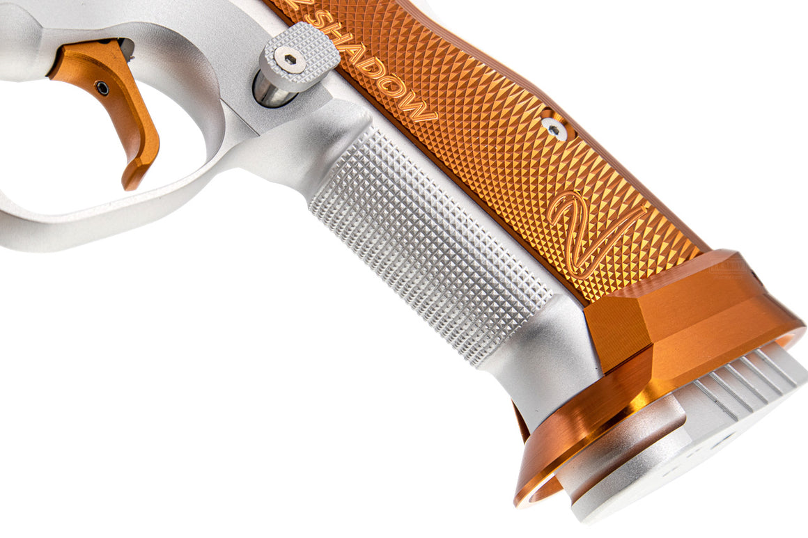 CL Project Custom ASG KJ Shadow 2 GBB Pistol Airsoft ( CNC Ver. ) ( Silver Orange Limited Edition )