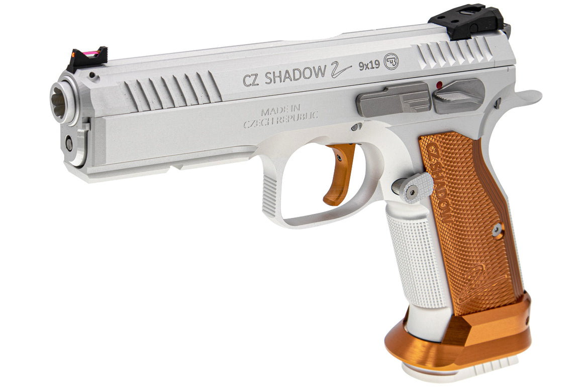 CL Project Custom ASG KJ Shadow 2 GBB Pistol Airsoft ( CNC Ver. ) ( Silver Orange Limited Edition )