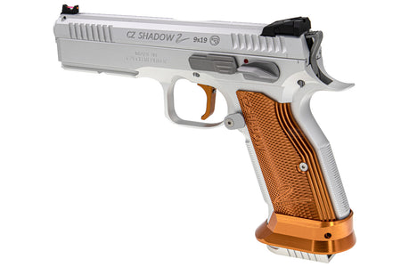 CL Project Custom ASG KJ Shadow 2 GBB Pistol Airsoft ( CNC Ver. ) ( Silver Orange Limited Edition )