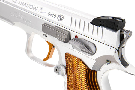 CL Project Custom ASG KJ Shadow 2 GBB Pistol Airsoft ( CNC Ver. ) ( Silver Orange Limited Edition )