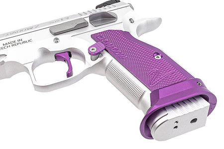 CL Project Custom ASG KJ Shadow 2 Single Action GBB Pistol Airsoft ( CNC Ver. ) ( Purple Silver Limited Edition )