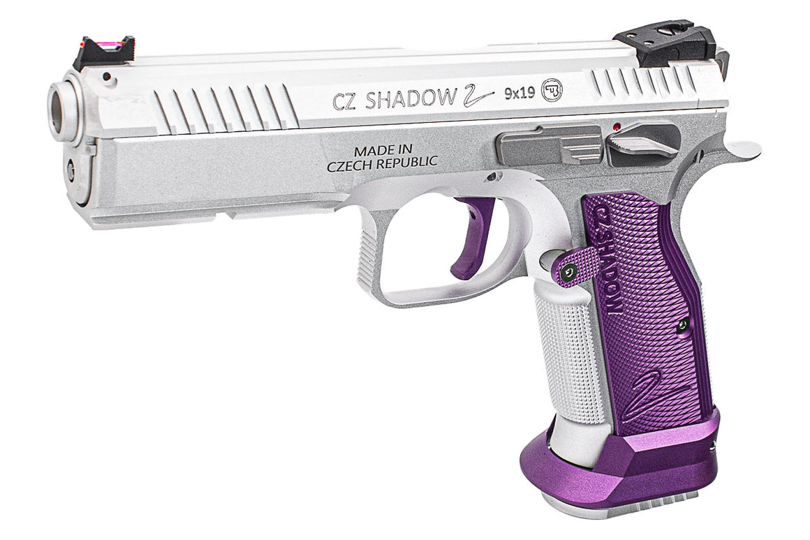 CL Project Custom ASG KJ Shadow 2 Single Action GBB Pistol Airsoft ( CNC Ver. ) ( Purple Silver Limited Edition )