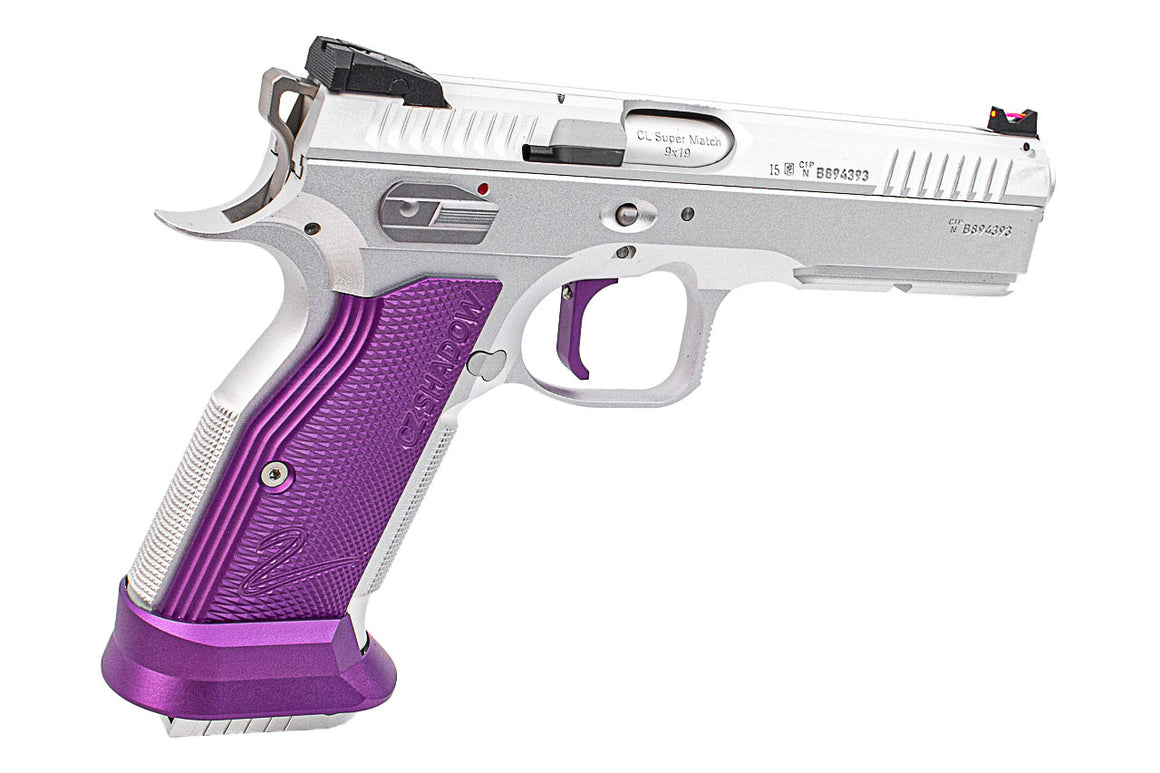 CL Project Custom ASG KJ Shadow 2 Single Action GBB Pistol Airsoft ( CNC Ver. ) ( Purple Silver Limited Edition )