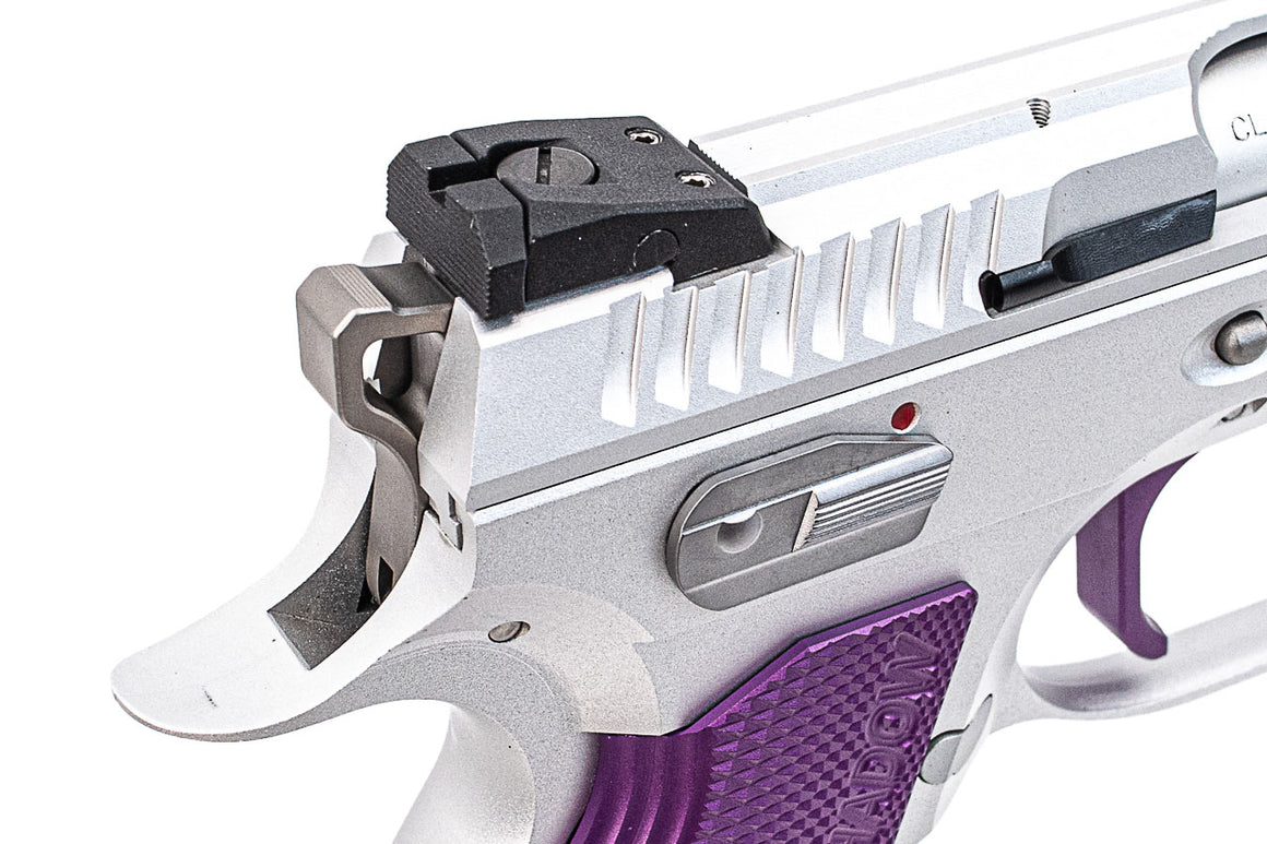 CL Project Custom ASG KJ Shadow 2 Single Action GBB Pistol Airsoft ( CNC Ver. ) ( Purple Silver Limited Edition )